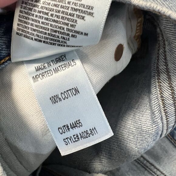 Agolde Sz 30 Parker Vintage Cut Off Distressed Button Fly Denim Shorts - Picture 7 of 11